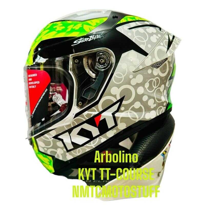 KYT TT COURSE HELMET W/ ICC DALLA Porta/Flux/Arbolino/Espargaro WINTER ...