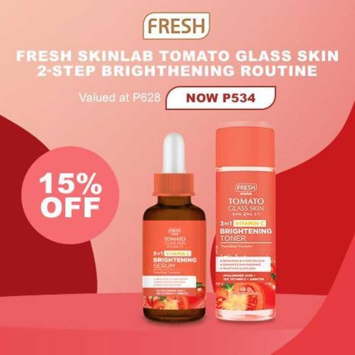 Fresh Skinlab Tomato Glass Skin 2-Step Brighthening Routine | Shopee ...