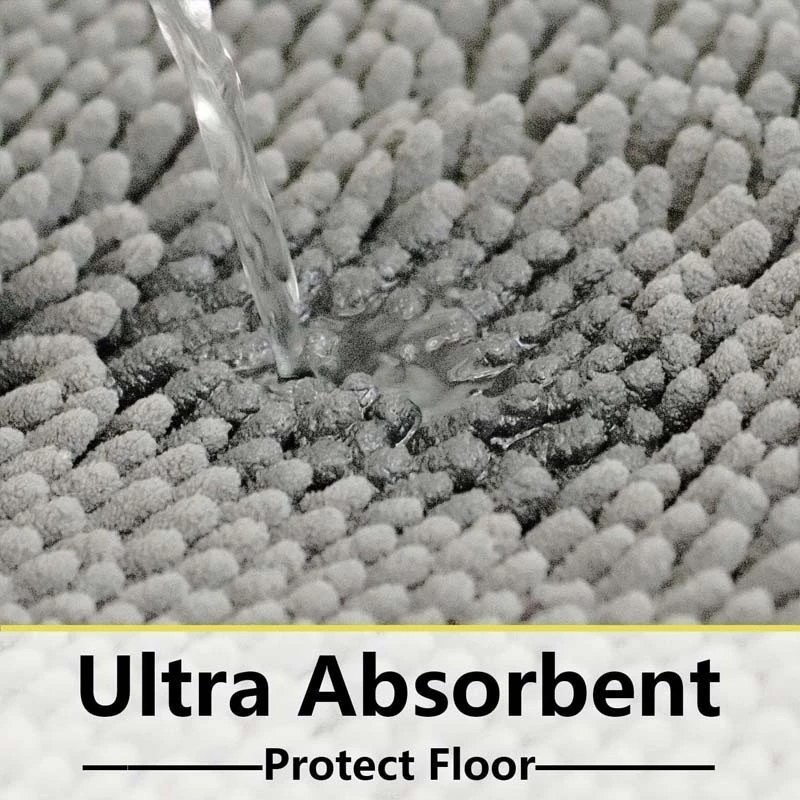 40x60cm Bath Chenille Noodle Soft Luxurious Rugs Absorbent Non Slip ...