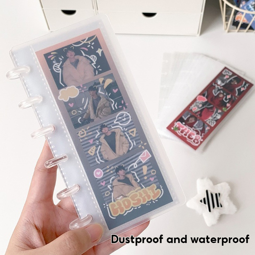 4 Grid Photo Strip Album Idol Photocard Collect Book 20 Pages Personal ...