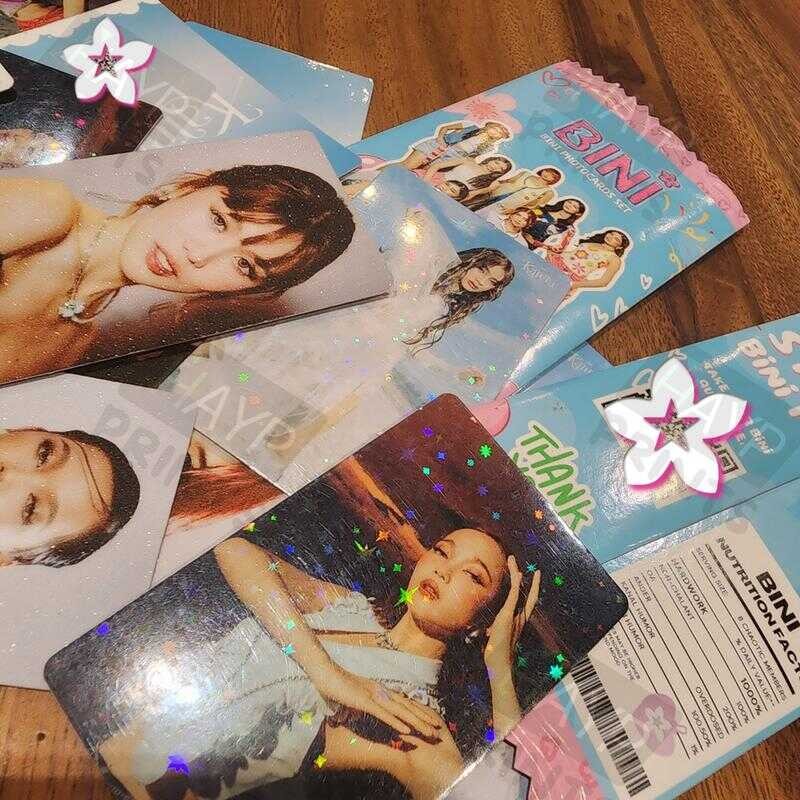 BINI KARERA AR PHOTOCARDS SET (Fanmade) Back To Laminated 8 PCS + 2 ...