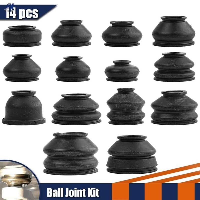 14x Universal Ball Joint Turn Rods Rubber Boot Dust Cover Replacement ...