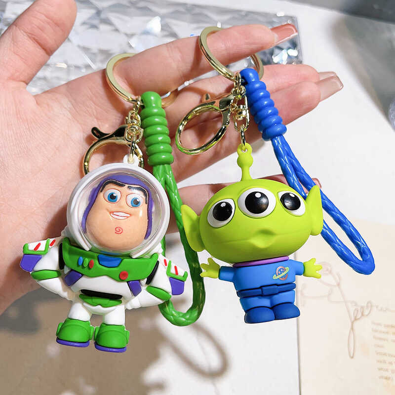 Toy Story Keychains Anime Buzz Lightyear Woody Lotso Keyring Collection ...