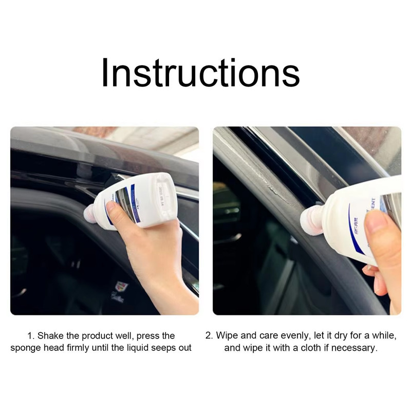 120ml Car Rubber Curing Agent Car Dirt Remover Rubber Restoring Agent ...