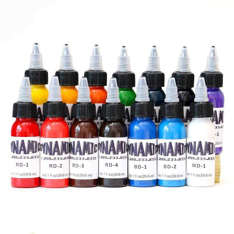Diane Tattoo Pigment 30ML 14 Colors Set Beginner Coloring Practice Skin ...