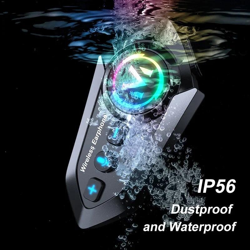 (COD) Y12 PRO Motorcycle Helmet Intercom Bluetooth 5.4 500M ...