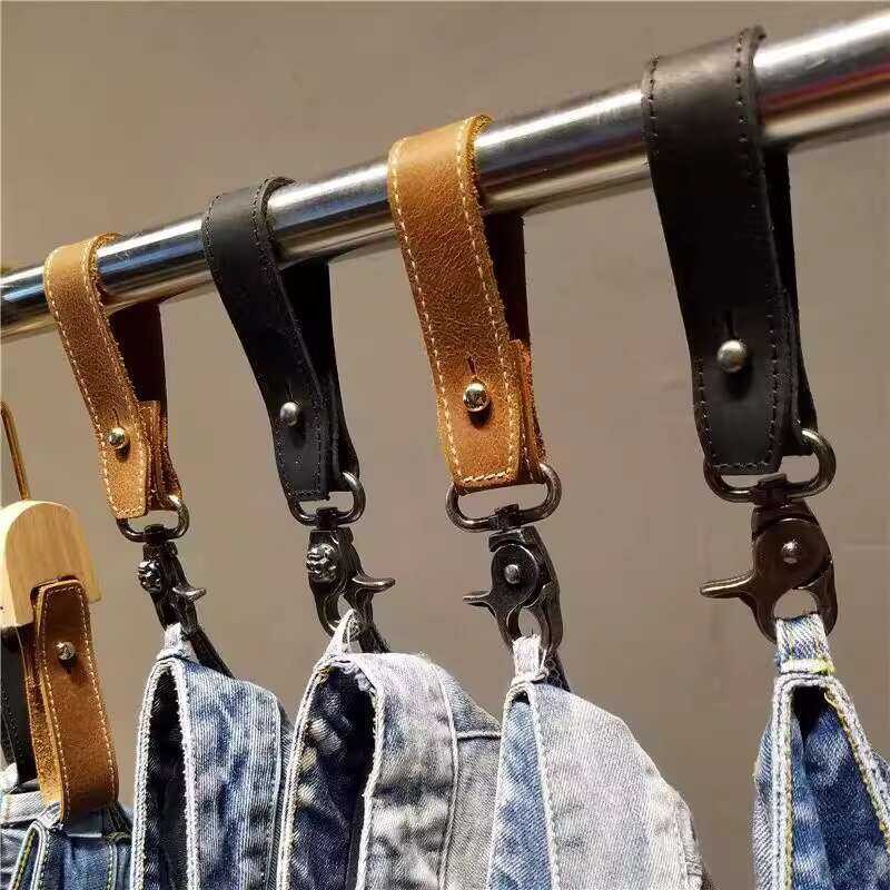 hooks, Cowhide buckle clothing store hooks, pants display rack, men's ...