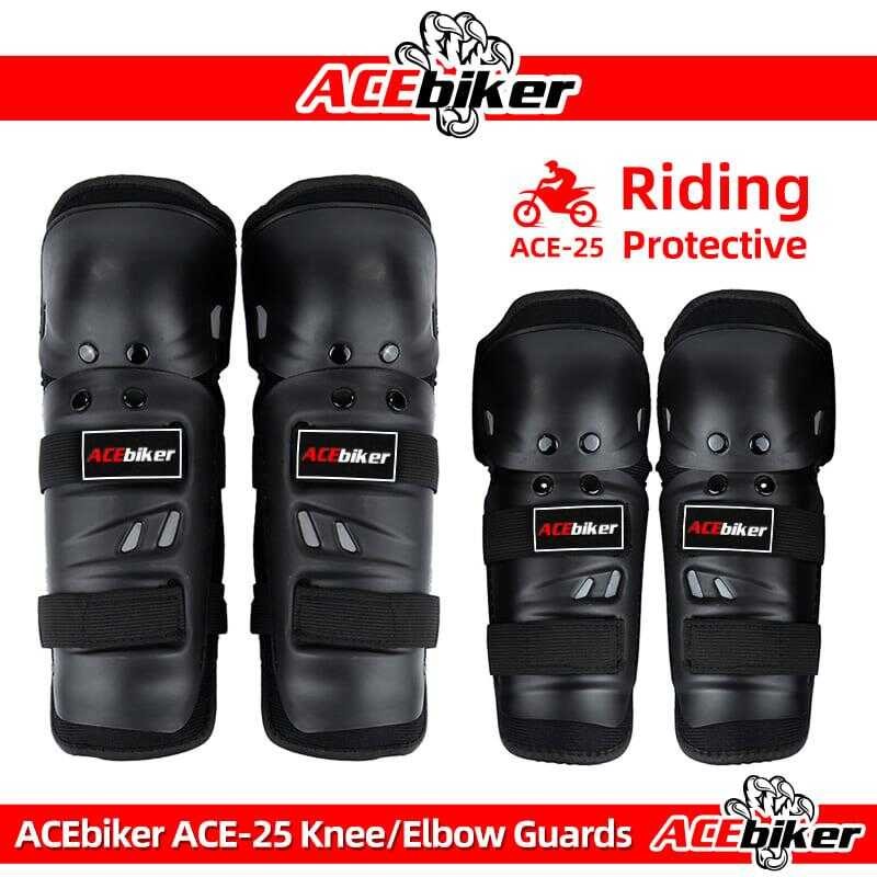 Acebiker Ace-25 Professional Motorcycle Racing Standard Knee And Elbow ...