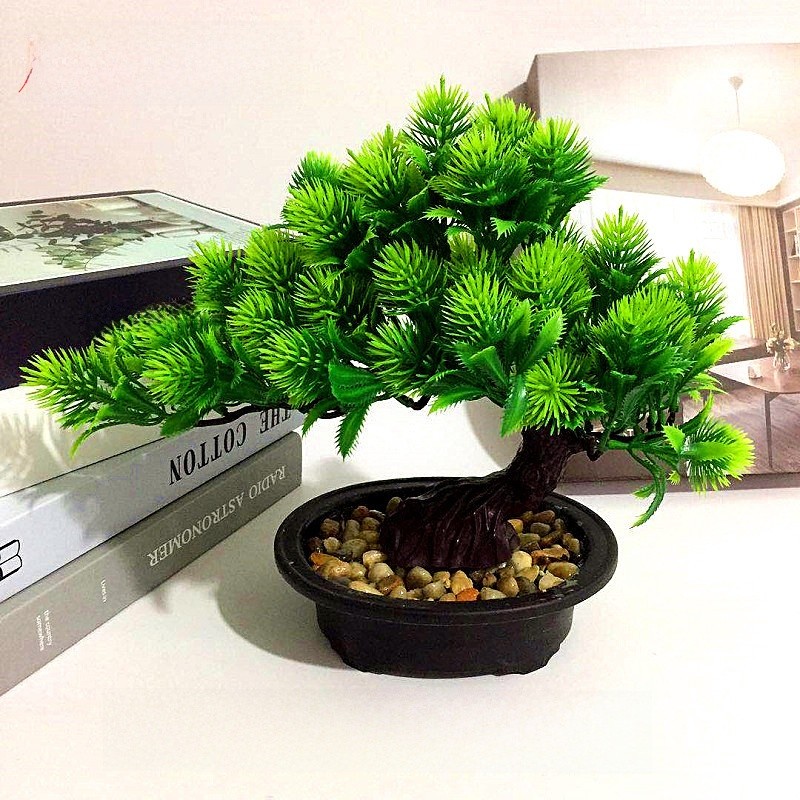 Hwangshanensis Pinus Artificial Bonsai With Plastic Material For Home ...