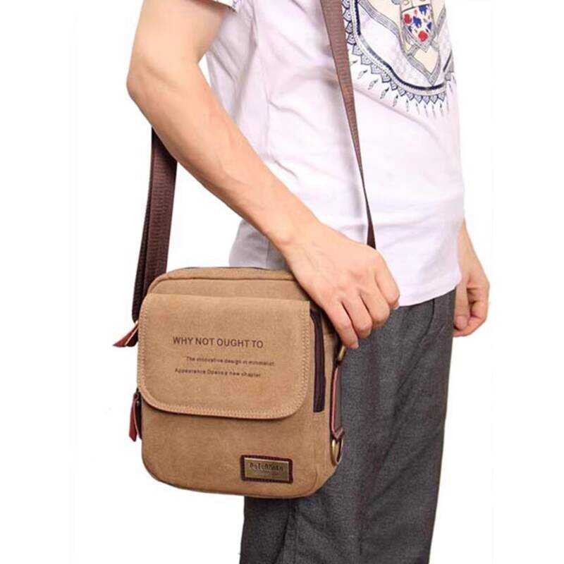n's Practical Small Canvas Bag 2025 New Casual Men's Bag Crossbody Bag ...