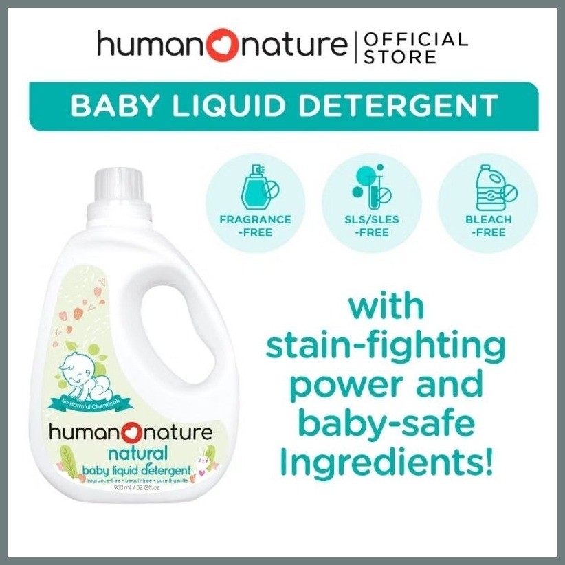 ♠ ⊕ H️N Human Nature 1000g Natural Powder Detergent | Shopee Philippines