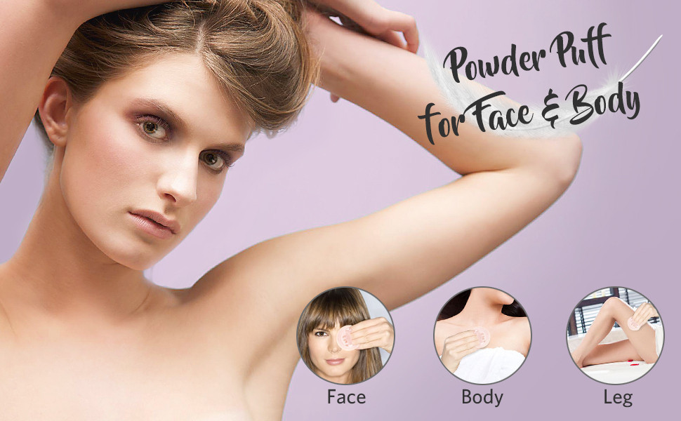 Professional Makeup Sponge | 100% Cotton Powder Puff - 7mm Thin Face ...