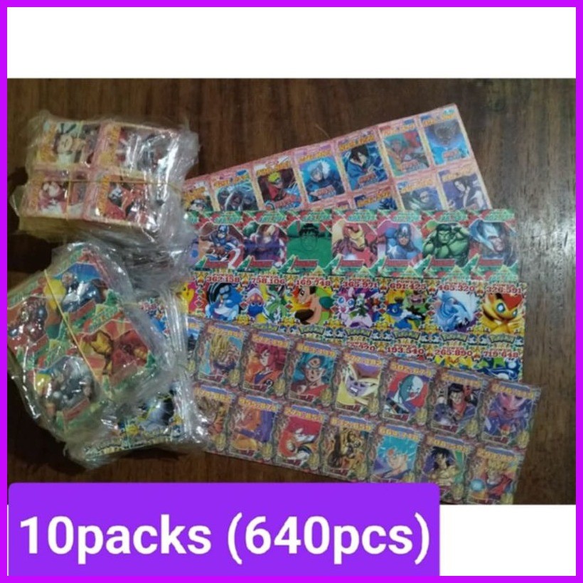 640pcs teks 10packs assorted character pinoy toys tex mobile legend ...