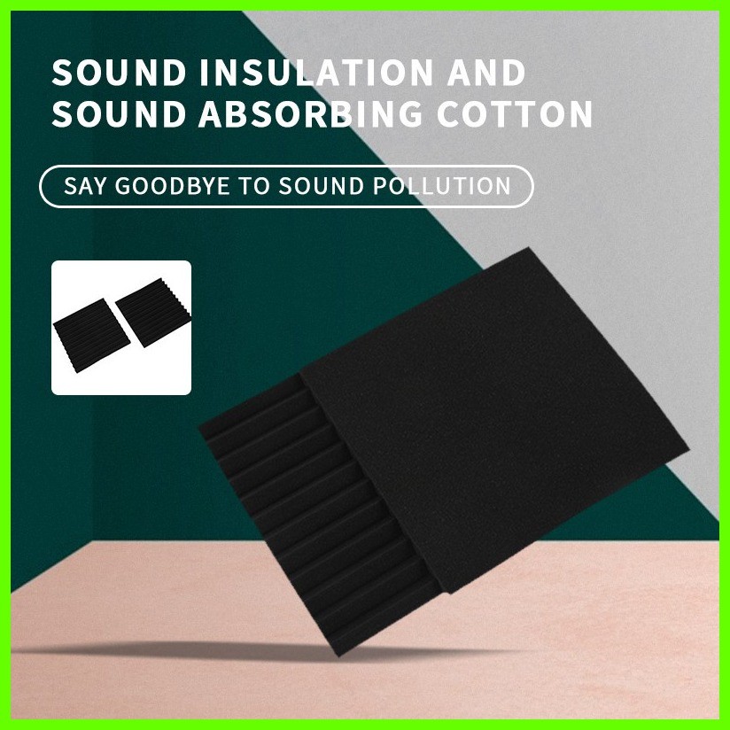 100% 12 Pack- Acoustic Panels foam Engineering sponge Wedges ...