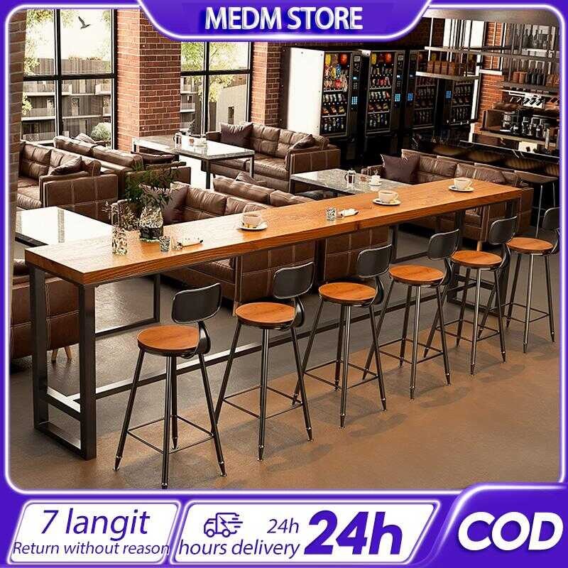 Ms1- Bar Table Family Living Room High Foot Long Table Milk Tea Shop ...