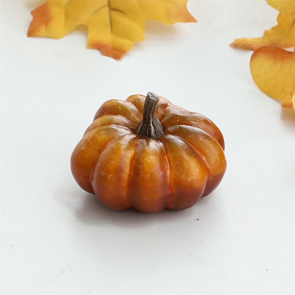 9pcs Random Mixed Mini Artificial Halloween Pumpkin Decor Simulation ...