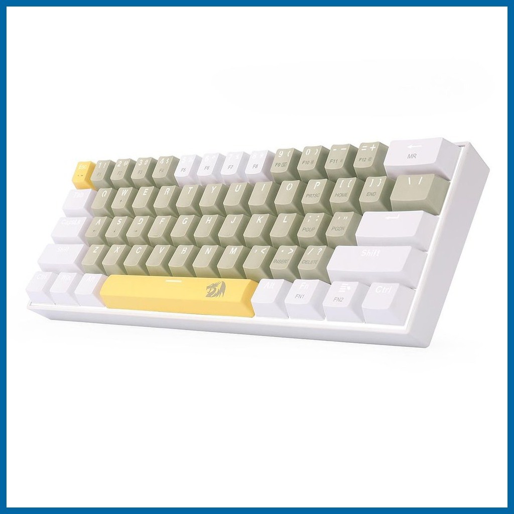 Redragon K606 Lakshmi 61-Key Mechanical Keyboard Black White Orange ...