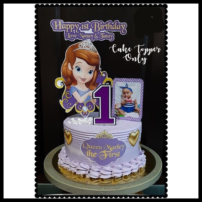 Sofia the first theme Cake Topper Customized ∈ ﹊ | Shopee Philippines