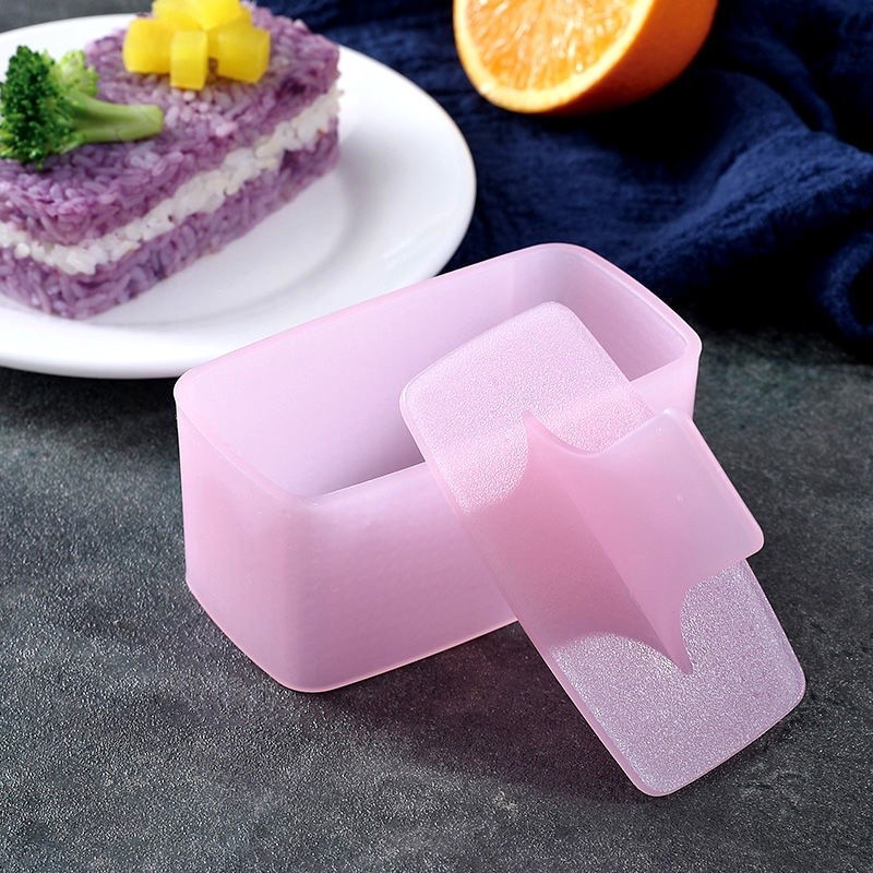 Rice Mould Musubi Molder Maker Rectangular Layer Mold Box Scoop Onigiri ...