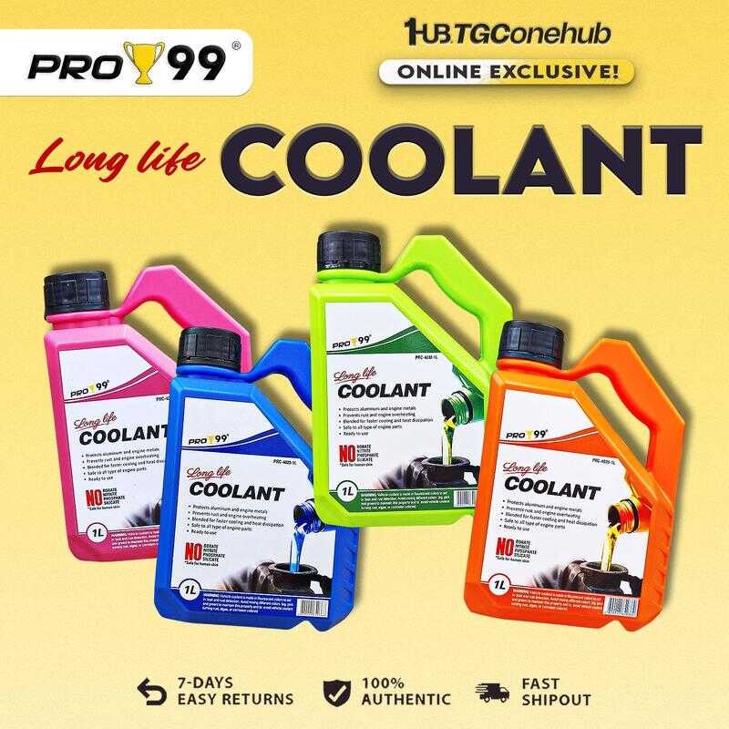 Pro99 LONG LIFE COOLANT 1L (Pink, Blue, Green, Orange) | Shopee Philippines