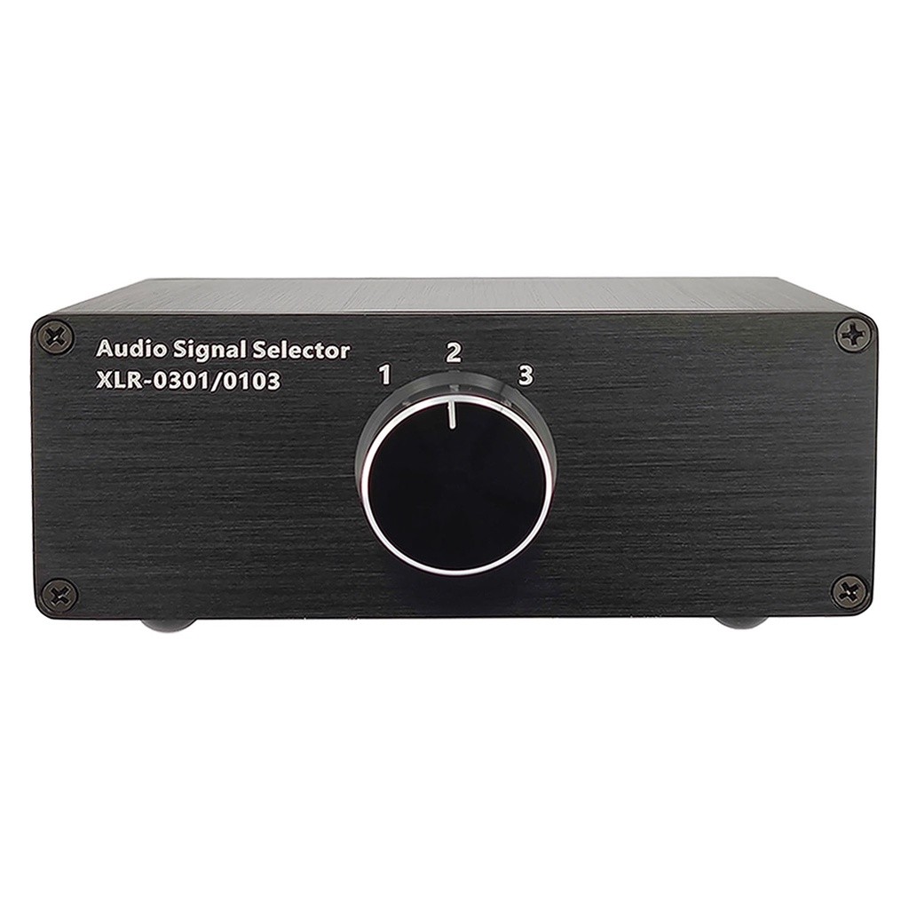 1 in 3 out 3 in 1 out Audio INPUT XLR Signal Cable Splitter Selector ...