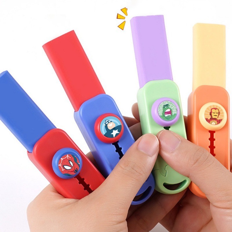Anime Marvel The Avengers Eraser Spider-Man Iron Man Correction Push ...