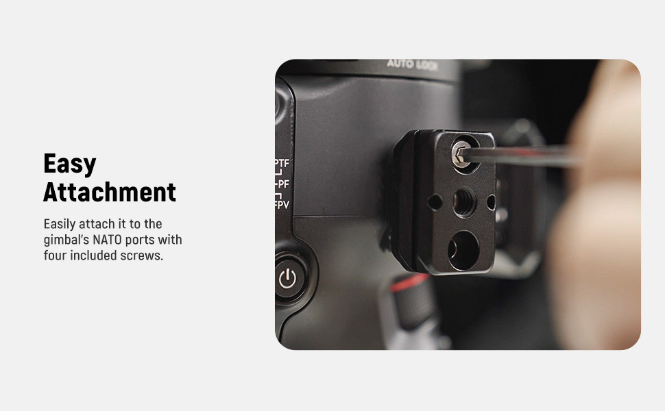 Piastra Per Batteria V-Mount NEEWER Con Guide NATO, Base Arca, Per Gimbal DJI RS4 Pro E Treppiedi, Modulare E Regolabile