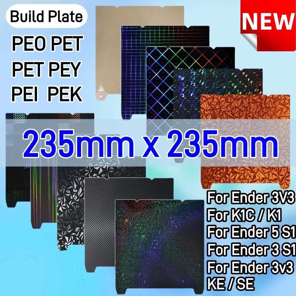For Creality K1 PEI Build Plate K1C Bed Creality k1 Build Plate PEK PEF ...