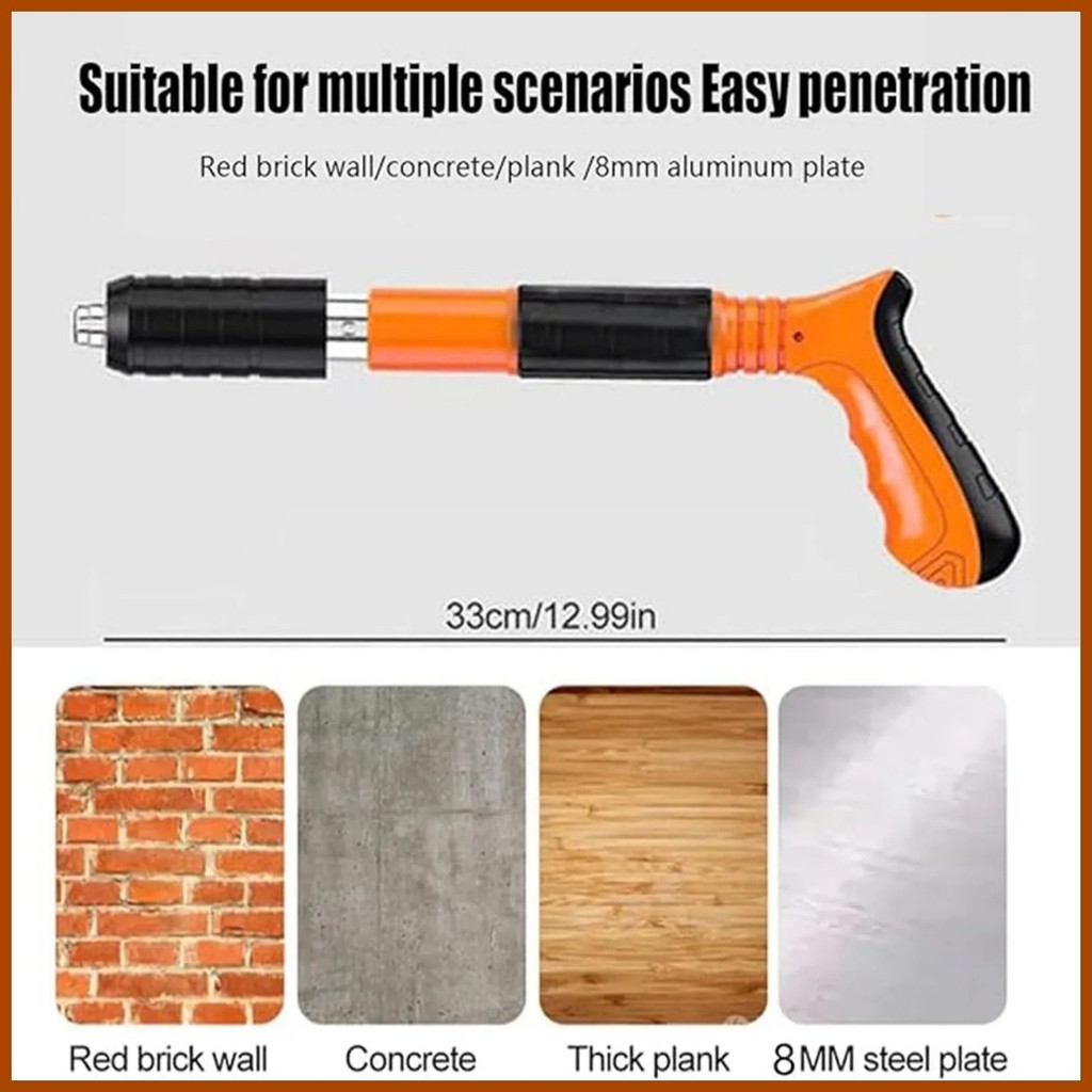 Mini Manual Steel Nail Gun Adjustable Silence Nail Gun For Concrete ...