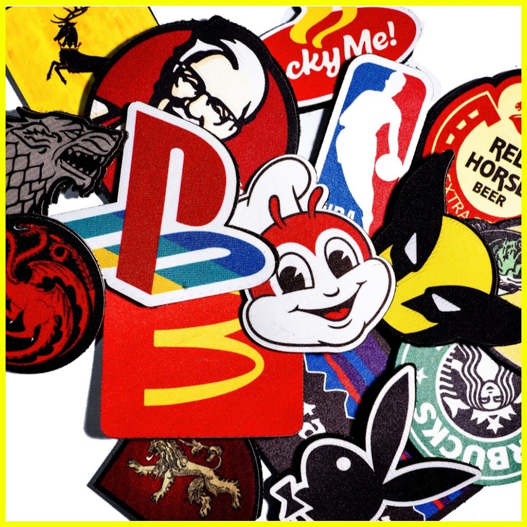Famous Brand Logo Cutouts - Removable Patches - Hook & Loop - Magic ...