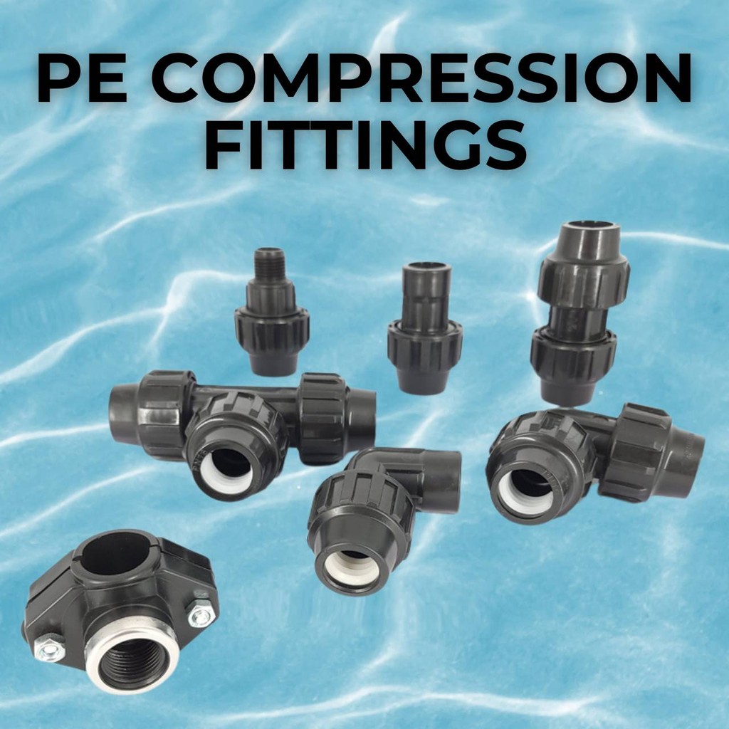 PE Compression Fittings 1/2