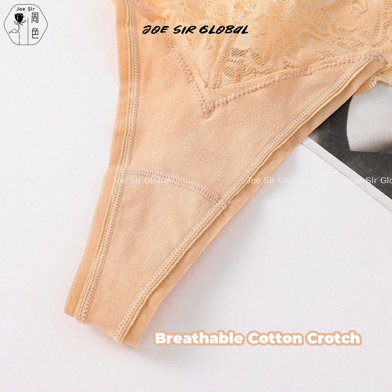 Joe Sir 3PCS Sexy Lace G-String Panty Thong Panties for Plus Size Women ...