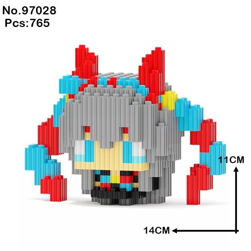 Blue Archive Hayase Yuuka Mini Building Blocks Figurines Figurines ...