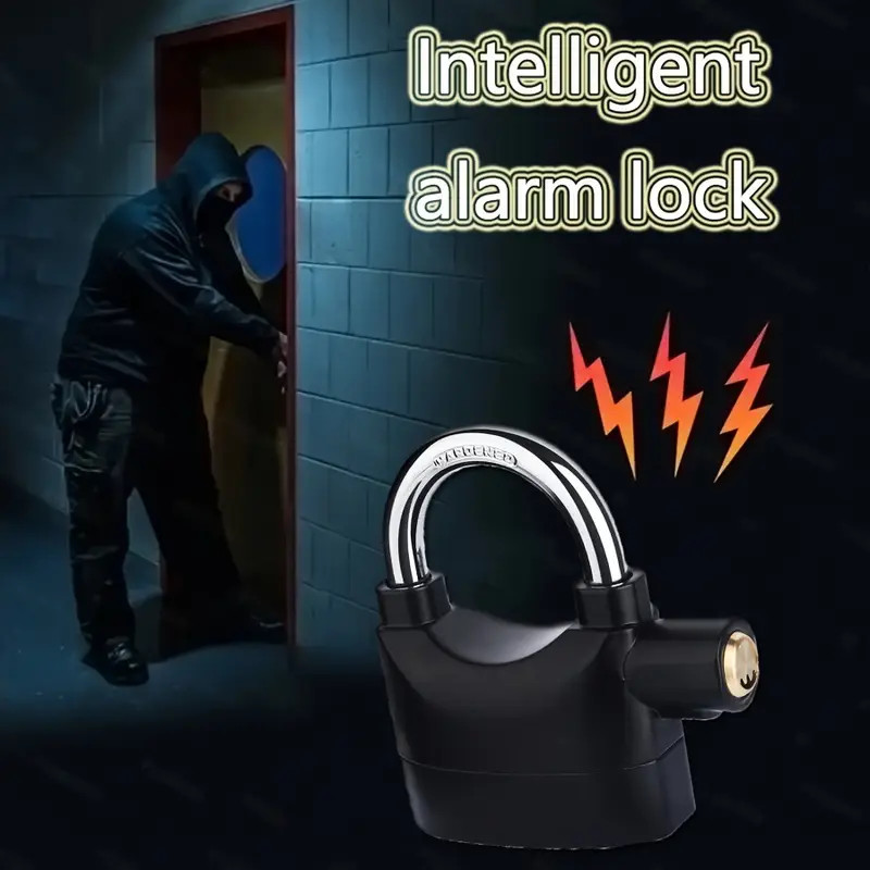 Bicycle Motorcycle Door Anti-Theft Lock: Motion-Activated Security ...