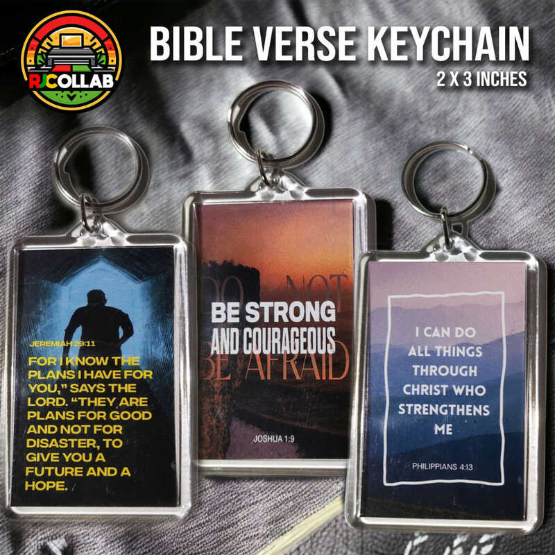 BIBLE VERSE KEYCHAIN (2X3 Inches) 862 | Shopee Philippines