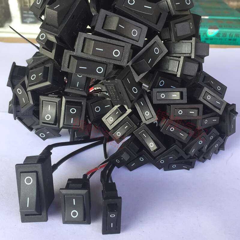 Car Push Button Rocker Universal Small Flat Concealed Lock with Wire AC ...