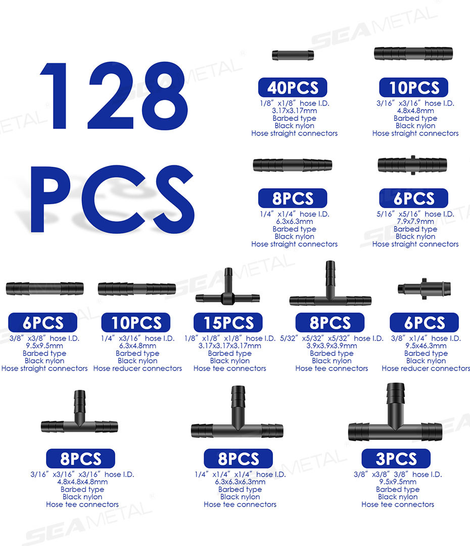 34 Sizes Automotive Vacuum Tubing Connector & 9 El Salvador - View #11