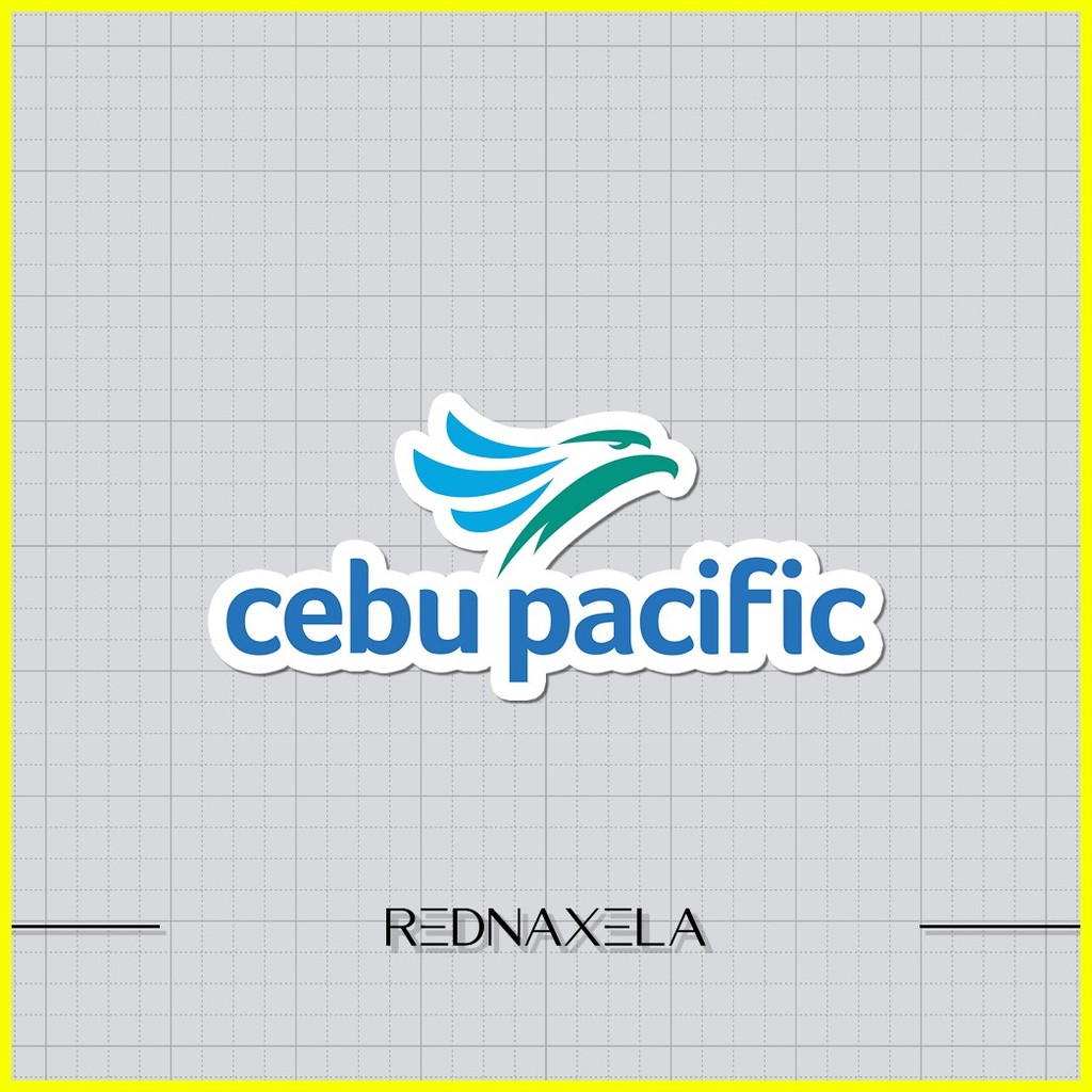 Cebu Pacific Vinyl Sticker Outdoor Suitcase Sticker Waterproof Sticker ...