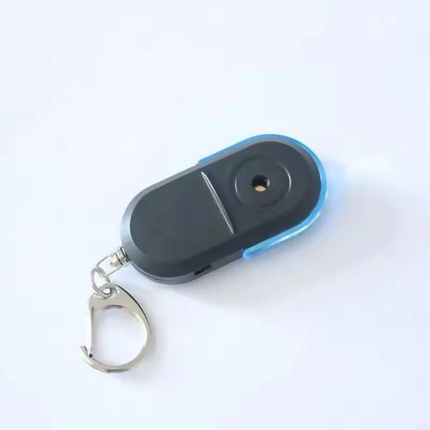 Trova chiavi, Bird LED Whistle Key Finder Intelligent Voice Control Keychain (Blue