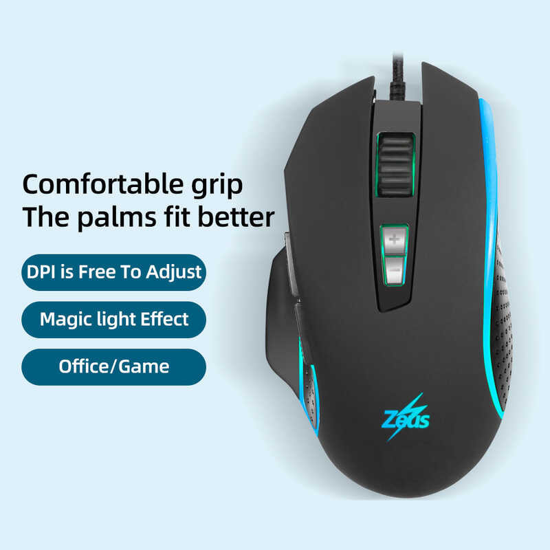 Zeus M550 ( Black Mamba ) Wired Gaming Mouse With Breathing Backlight ...