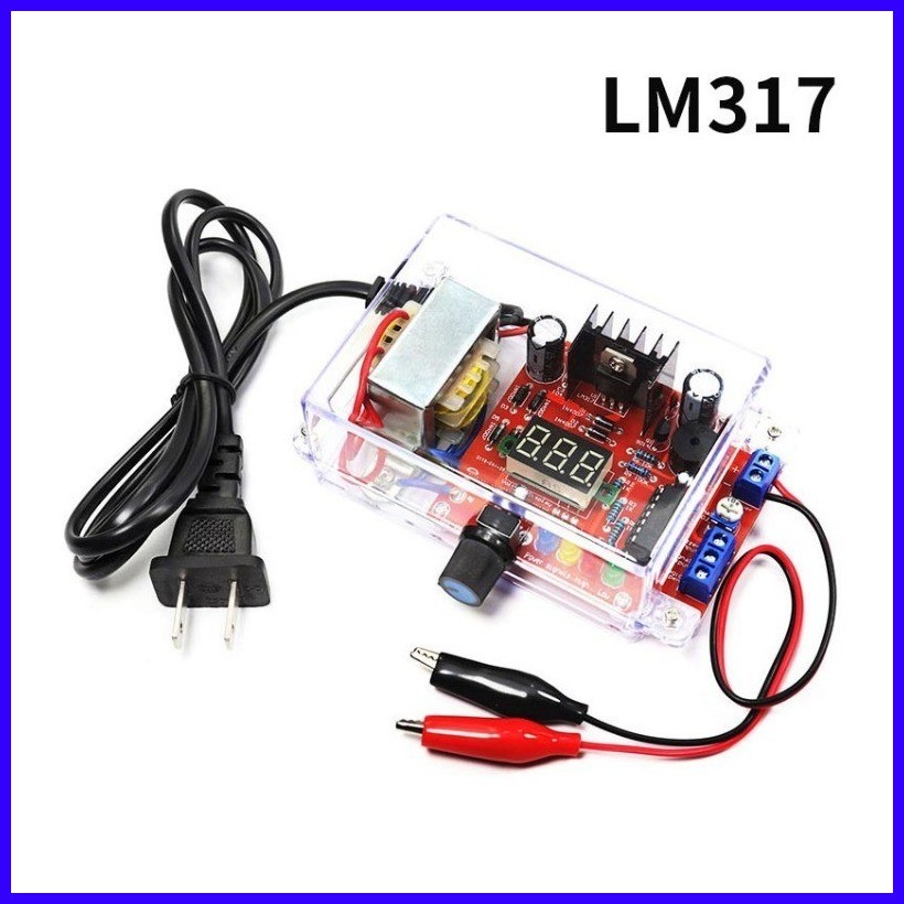 LM317 Adjustable Voltage Regulated Power Supply DIY Kit AC 220V to DC 1 ...