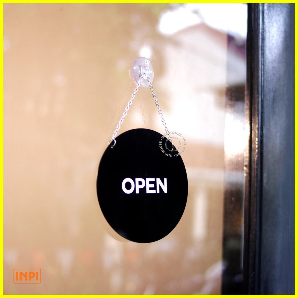 Inpi - Acrylic Open Closed Sign Board 15 x 15 cm | Shopee Philippines