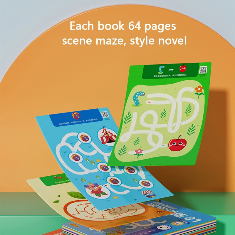 NEW Children's Maze Training Book Brain Thinking Intelligence ...