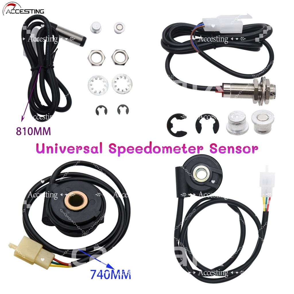 Universal RPM Motorcycle Meter Speedometer LCD Digital Sensor ...