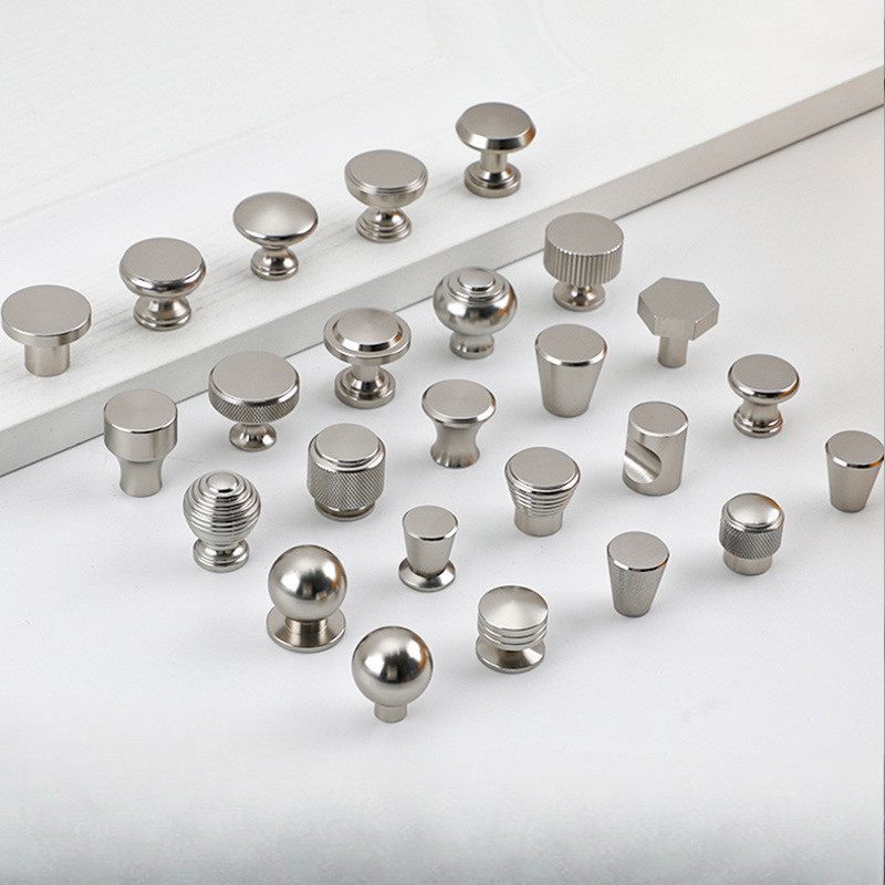 Modern Simple Gold Silver Cabinet Handle Nordic European Style Round ...