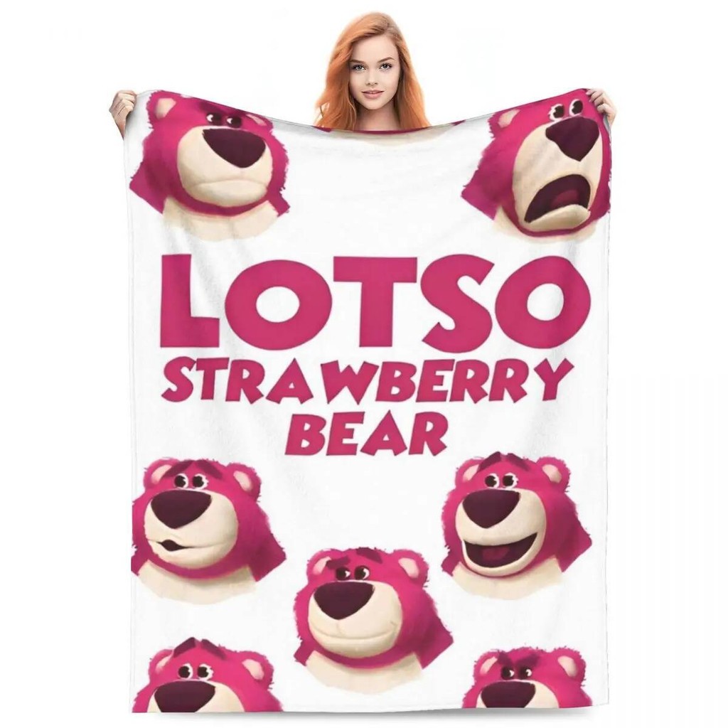 MINISO Lotso Cartoon Blanket Quality Soft Warm Throw Blanket Winter ...