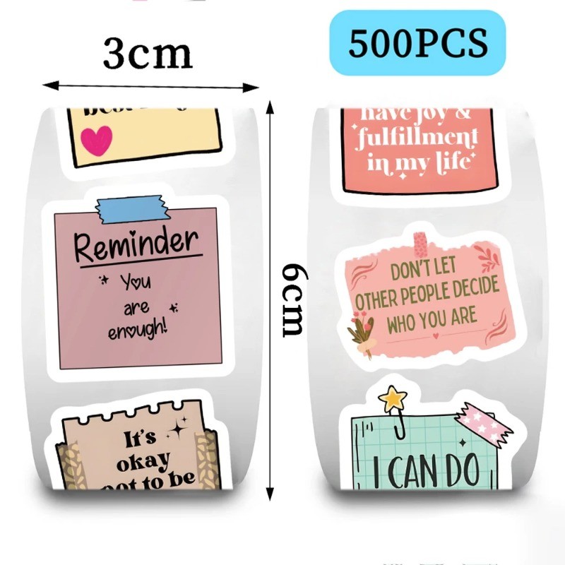 500pcs Motivational Sticker Aesthetic Label Sticker for Kids Reward ...