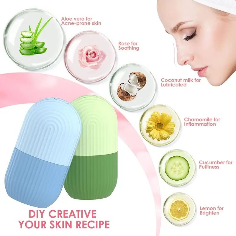 Silicone Ice Roller Mold`Face Lift Reduce Acne Face Roller Shrink Pores ...