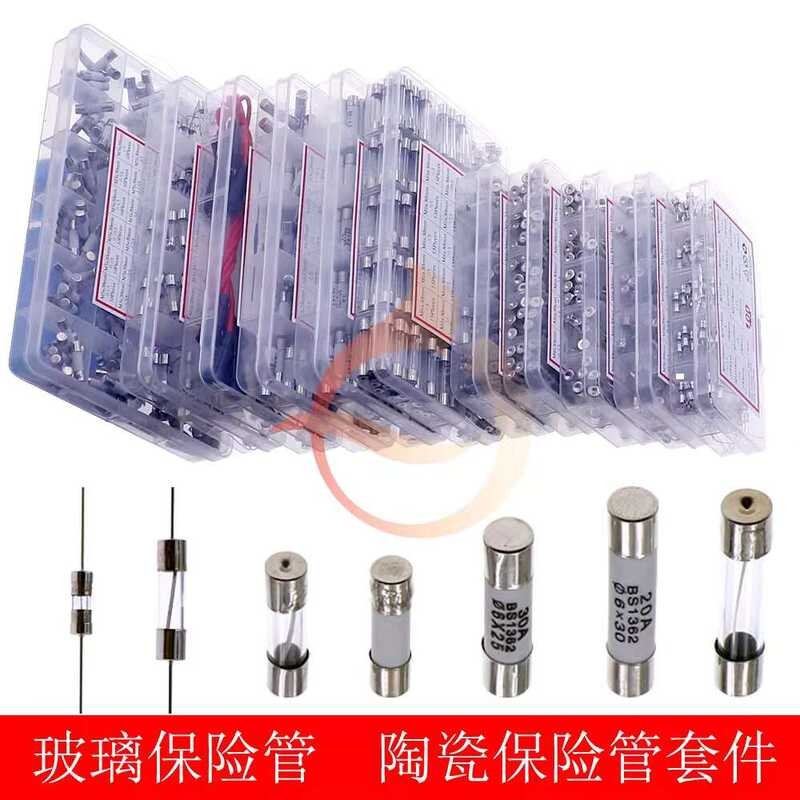 Common Glass Tubes Ceramic Fuses Pins Links with Wire Fuse Holders ...