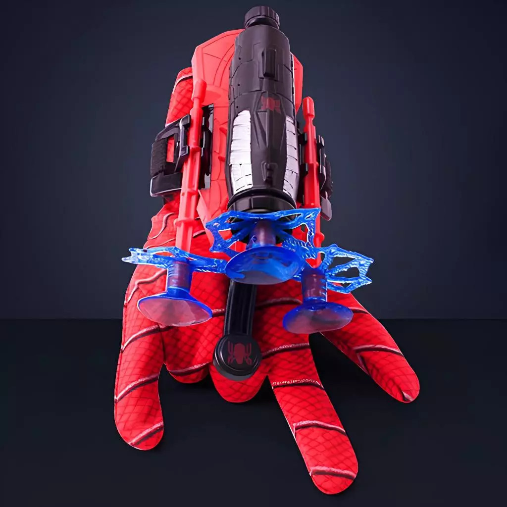Children's Toy Spiderman Launcher Cartoon Character Spiderman Mask Boy ...